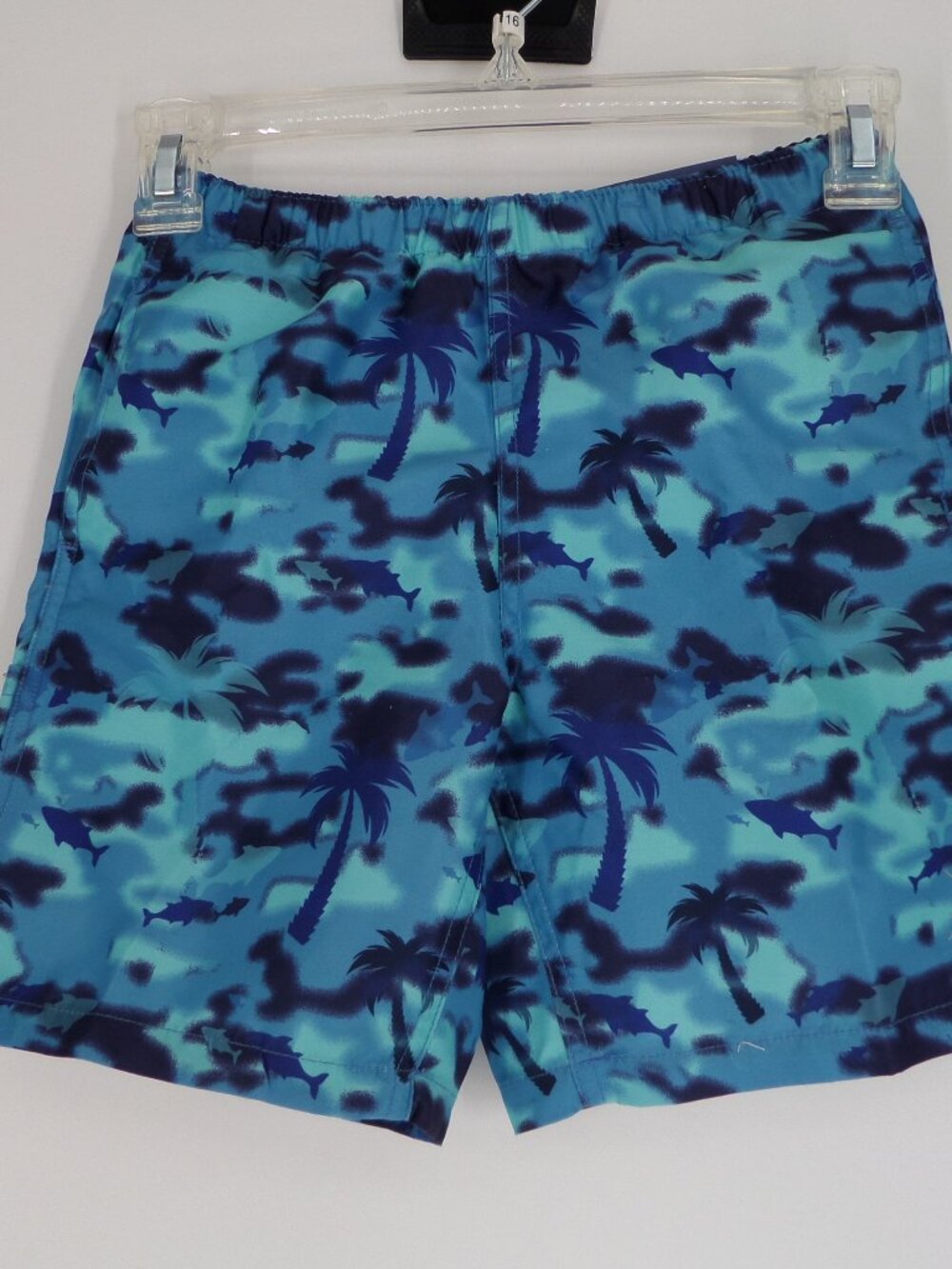 Reel Legends Boy Swim Trunks Multi Color of Blues Size S NWT